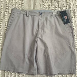 Vineyard Vines Gray Flat Front Men's Shorts